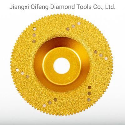 Qifeng Manufacturer Power Tools 100mm Brazed Cup Wheel/Brazed Grinding Diamond Blade