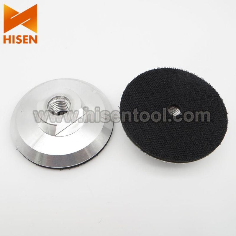 4 Inch M14 Aluminum Velcro Backer Pad for Grinder Machine