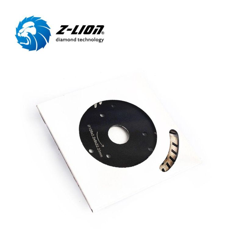 Diamond Turbo Cutting Disc with Triangle Protecting Teeth for Granite Concrete