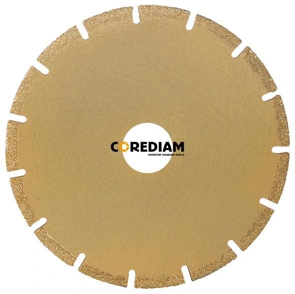 D230 Vacuum Brazed Diamond Cutting Saw Blade with Flange
