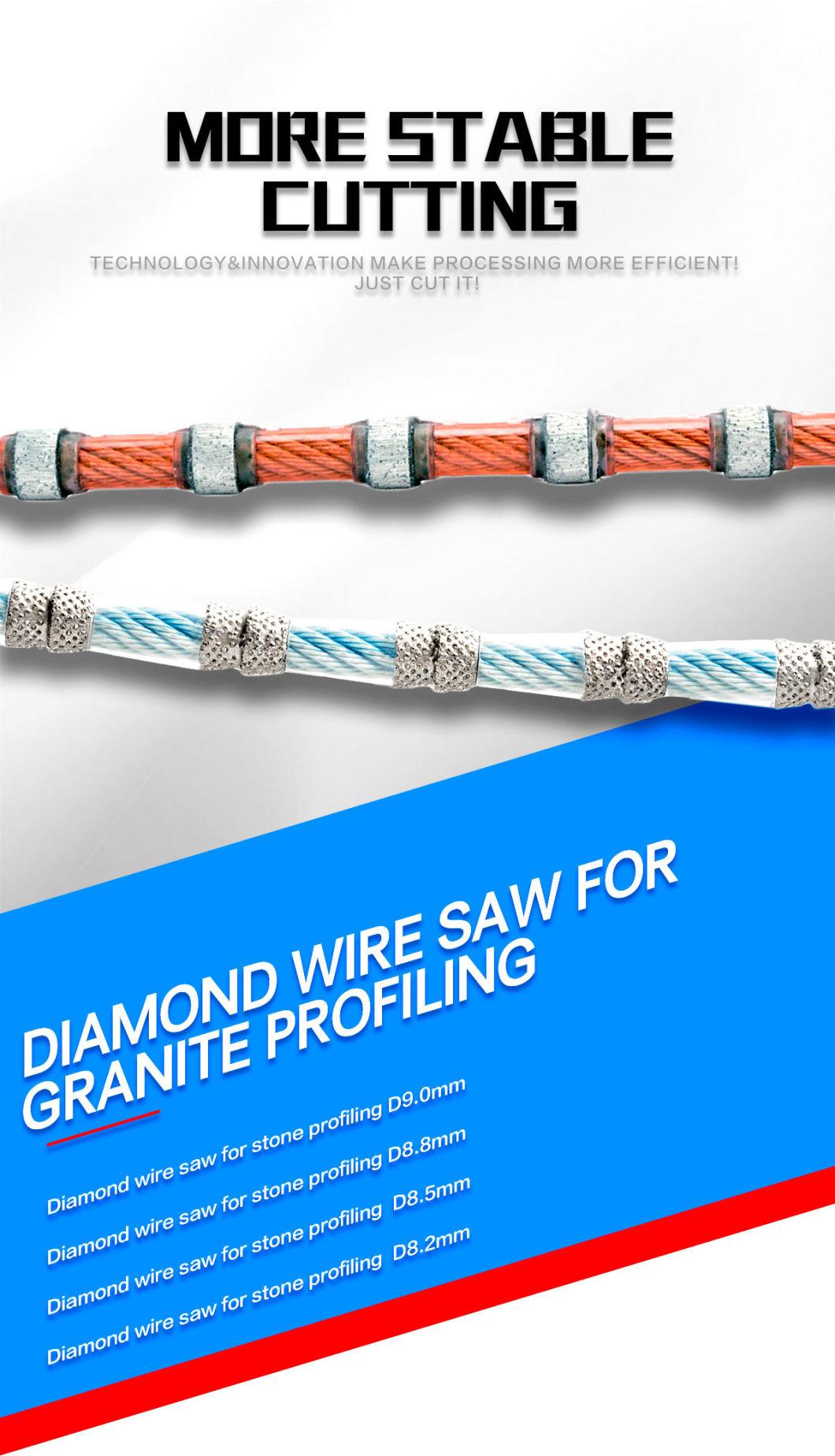 Granite Block Squaring Diamond Wire Saw Plastic Rope Wire Saw Granite Stone Cutting