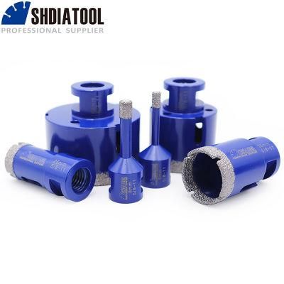 M14 Thread Lengh 60mm/75mm Vacuum Brazed Diamond Drill Core Bits for Porcelain Tile Granite Marble Stone Masonry Brick