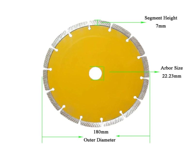 110mm Segmented Diamond Saw Blade Dry Diamond Cutting Disc