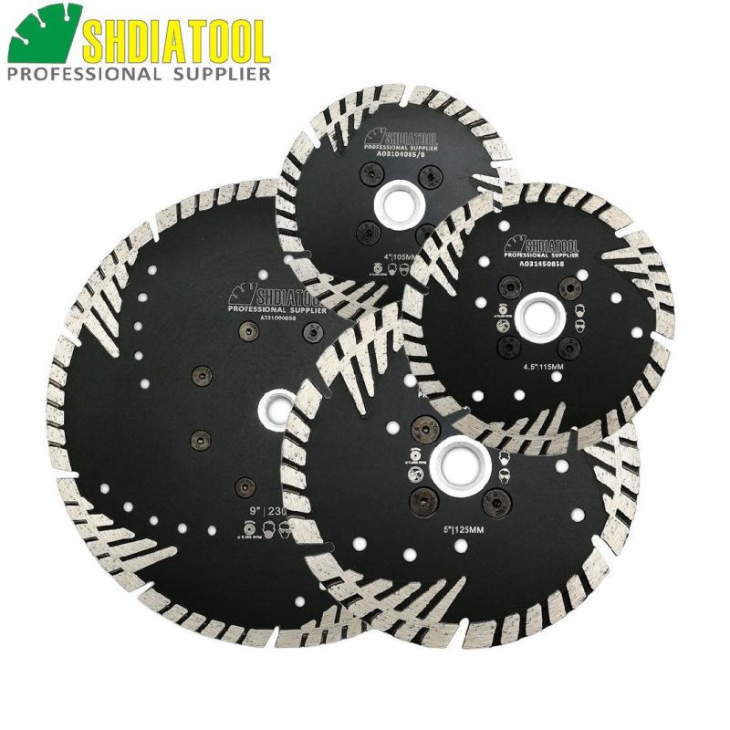 105/115/125/150/180/230mm Diamond Disc Turbo Diamond Saw Blade for Granite Masonry Marble