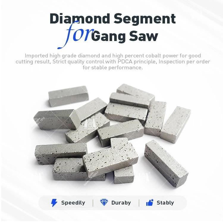 Diamond Segments for Gang Saw Blade Cutting Marble