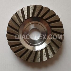 4 Inch Aluminium Base Diamond Turbo Grinding Cup Wheel