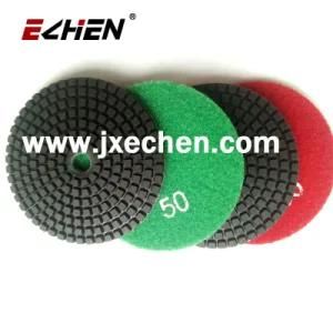 Wet Diamond Polishing Pad with Hook and Loop