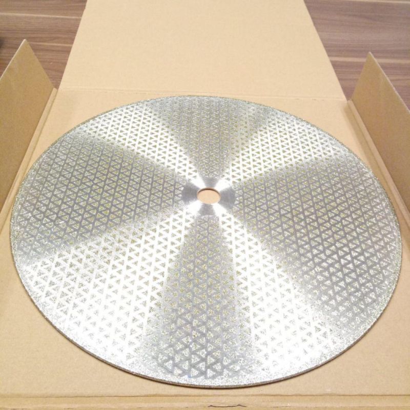 400mm Electroplated Diamond Saw Blades for Cutting Marble Double Side