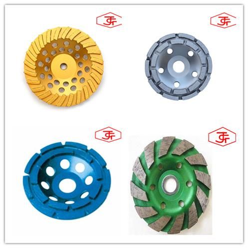 Professional Single Row Diamond Grinding Cup Wheel for Stone