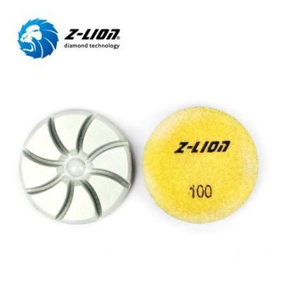 Z-Lion 3 Inch Quality Diamond Dry Polishing Disc for Concrete Terrazzo Floor