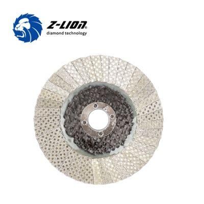 4.5&quot; Elecrtroplated Diamond Flap Disc for Stone Concrete Glass Ceramic Polishing