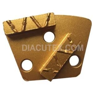 Trapezoid Crushed Split PCD Diamond Floor Grinding Pad