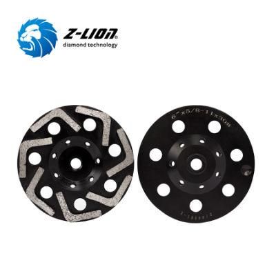 6&quot; Diamond L Segments Wheel Cup Disc for Concrete Surface Grinding