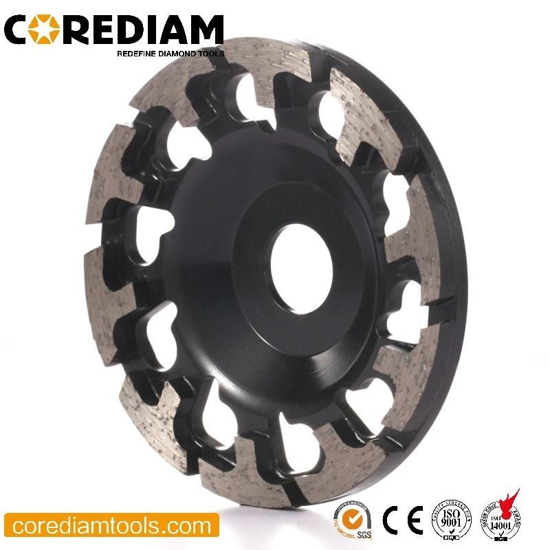 Silver Brazed Diamond Grinding Cup Wheel with T Segements for Concrete and Masonry Materials in All Size/Diamond Grinding Cup Wheel/Diamond Tools
