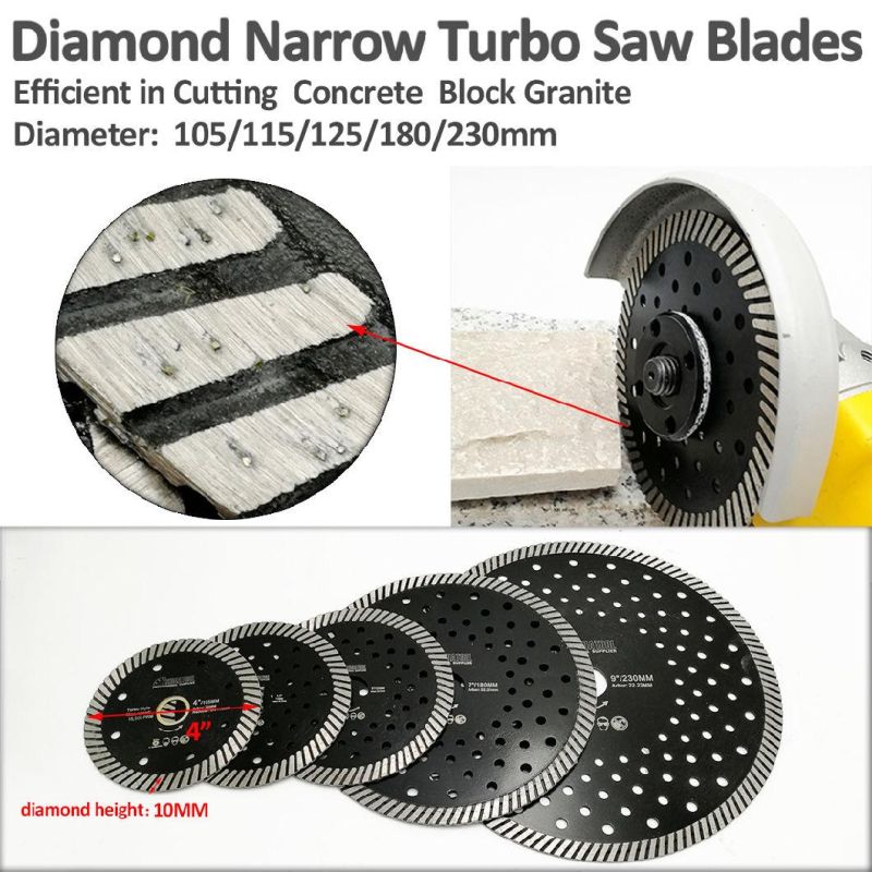 Diamond Turbo Cutting Blades with Multi Holes