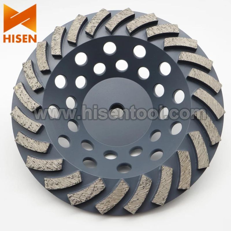 180mm 24 Segment Diamond Cup Wheel for Grinding Concrete