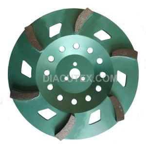 Rapid Grinde Tornado 6 Seg Diamond Concrete Grinding Cup Wheel