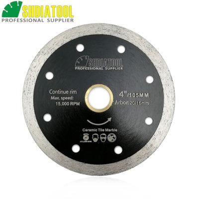 4.5inch Hot Pressed Continuous Rim Diamond Blade for Porcelain &amp; Marble