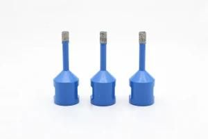 Vacuum Brazed Diamond Dry Core Drilling Tiles Porcelain Ceramic Bits Set with Thread