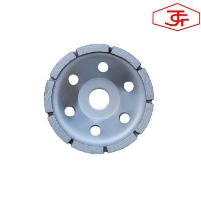 Professional Single Row Diamond Grinding Cup Wheel for Stone