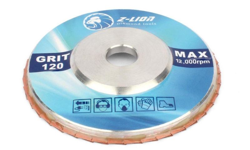 Zlion Extra Sharp Diamond Aluminum Based Flap Disk for Stone Glass Grinding