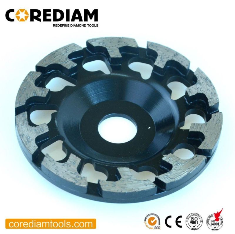 Silver Brazed Diamond Grinding Cup Wheel with T Segements for Concrete and Masonry Materials in All Size/Diamond Grinding Cup Wheel/Diamond Tools