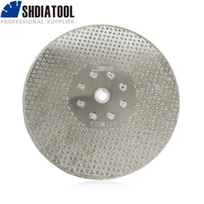 Both Side Coated 5/8-11electroplated Turbo Diamond Disc Granite Saw Blade for Granite Marble Cutting