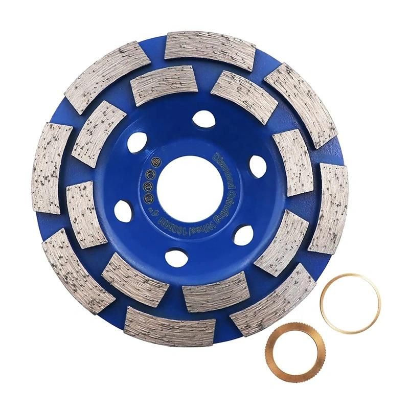 High Quality Double Row Diamond Cup Grinding Wheel for Granite Stone Concrete
