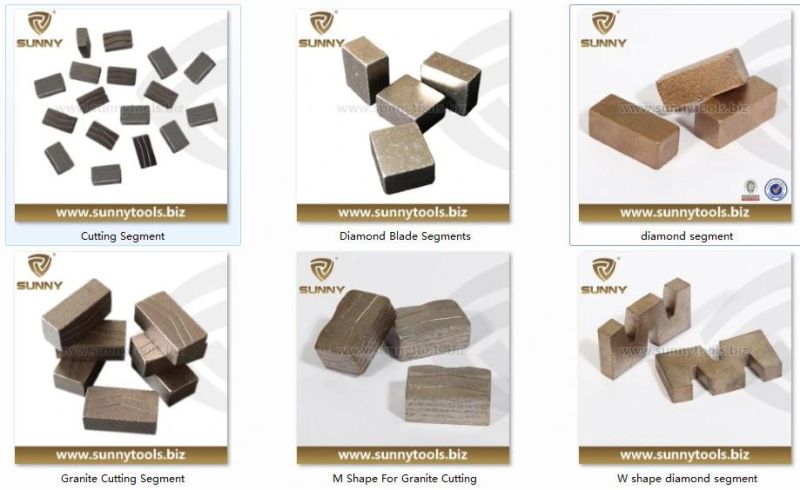 Diamond Tips Segment for Marble Cutting