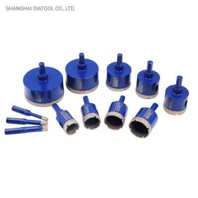 Shdiatool Diamond Core Drill Bit Brazed Brill Triangular Shank for Granite Marble Masonry Concrete