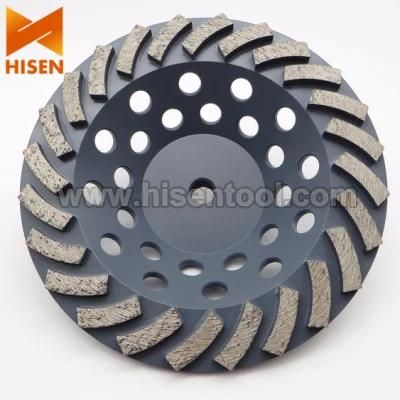180mm 24 Segment Diamond Cup Wheel for Grinding Concrete