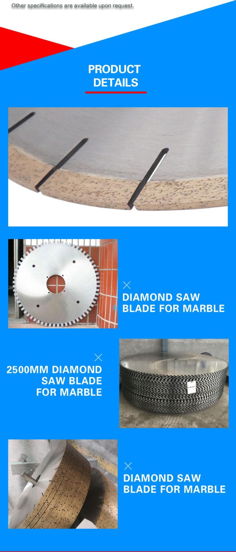 350 mm Marble Diamond Saw Blade for Cutting Marble Stone Fast Cutting
