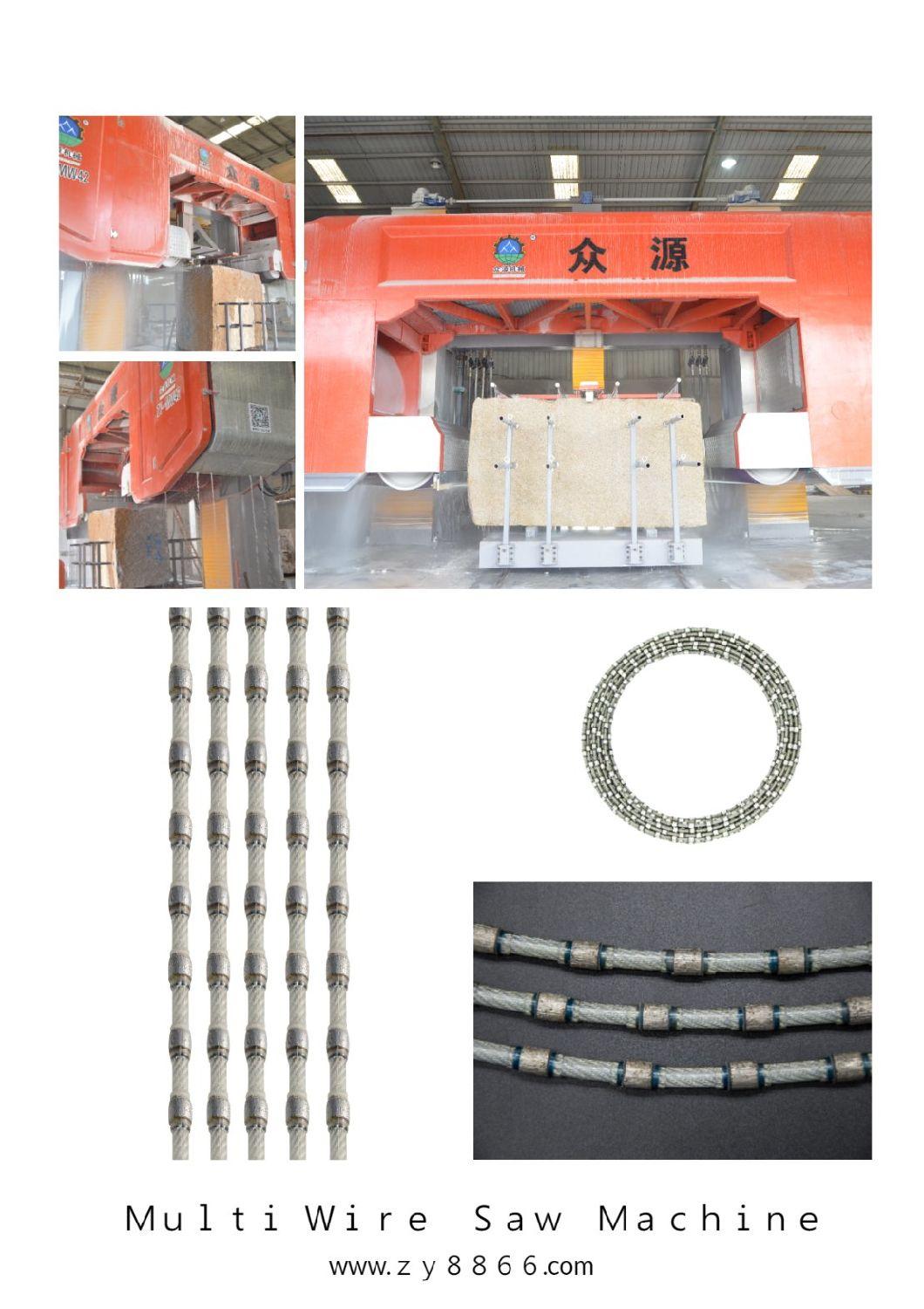 Diameter 7.3 mm Diamond Multi Wires for Granite Block Cutting