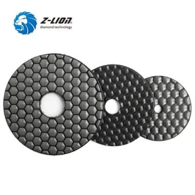 Resin Bond 5 Inch Diamond Polishing Pads Dry Grinding Disc for Stone