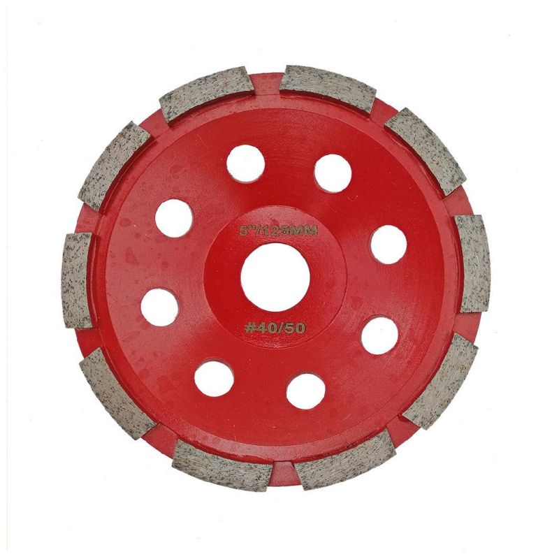 5inch /125mm Welded Diamond Single Row Cup Wheel for Concrete and Other Construction Material