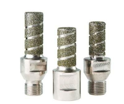 CNC 1/2&prime;&prime; Gas Vacuum Brazed Granite Marble Diamond Finger Bits