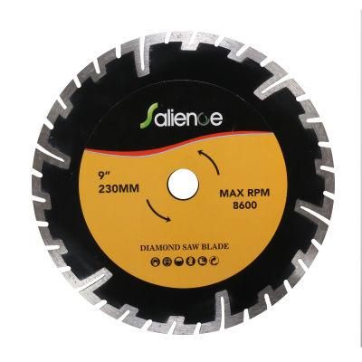 Turbo Segmented Diamond Saw Blade Cold Pressed Deep Teeth for Marble Granite Concrete