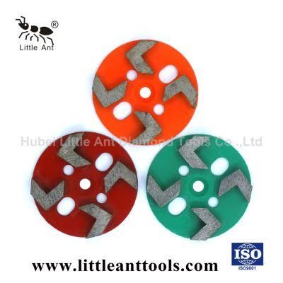 Hot-Selling 4 Segments Concrete Grinding Disc Diamond Floor Shoes