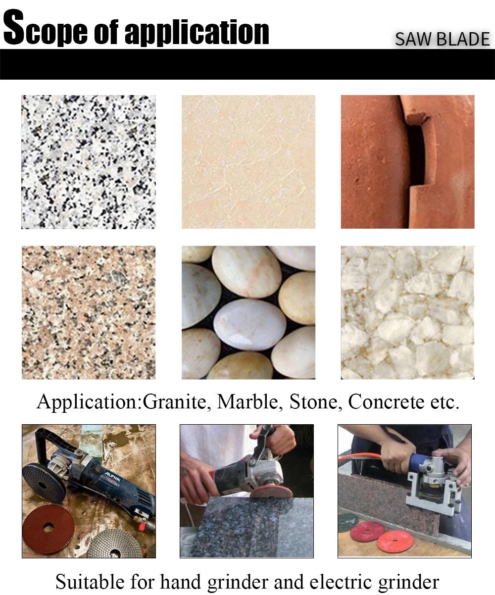 100mm Wet Flexible Concrete Floor Polishing Pads