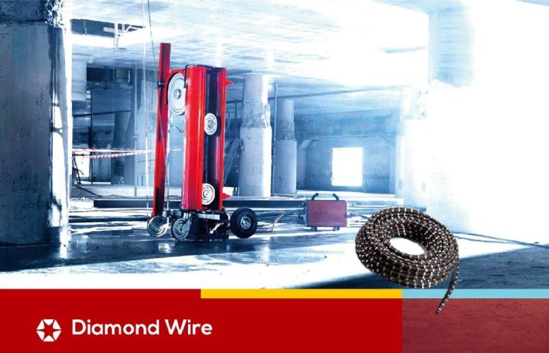 Diamond Reinforced Concrete Wire with Rubber+Spring Fixing with High Quality