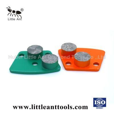 2 Round Segment Metal Bond Diamond Grinding Shoes for Concrete