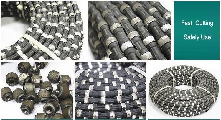 Diameter 11mm Spring Rubber Diamond Wire Saw for Concrete