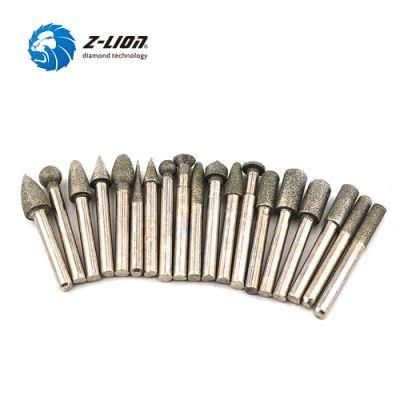 Factory Supply Electroplated Diamond Grinding Head Burr Rotary Tool Set