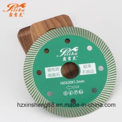 Diamond Circular Saw Blades Cut Vitrified Brick Microcrystals
