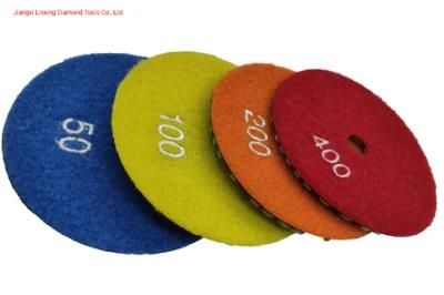 Flexible Polishing Pads for Dry or Wet Using 4 Inch for Stone