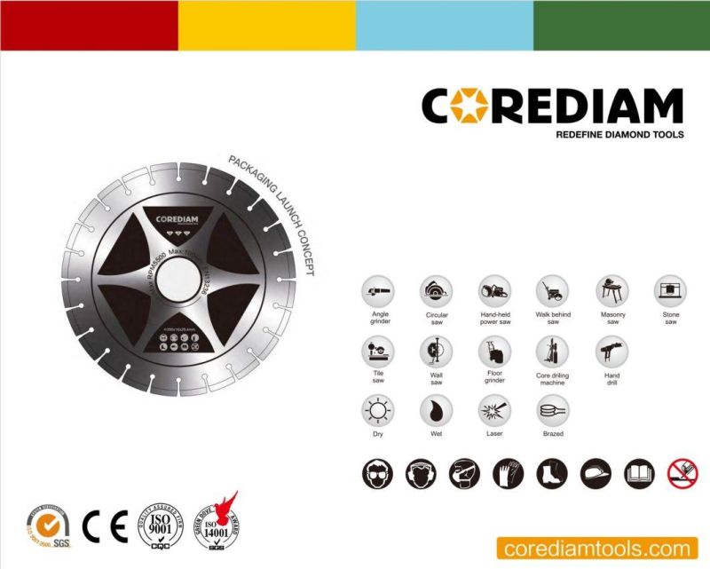 Laser Welded/Sintered Diamond Saw Blade for Concrete Wall and Block Wall/Cutting Disc/Diamond Tools
