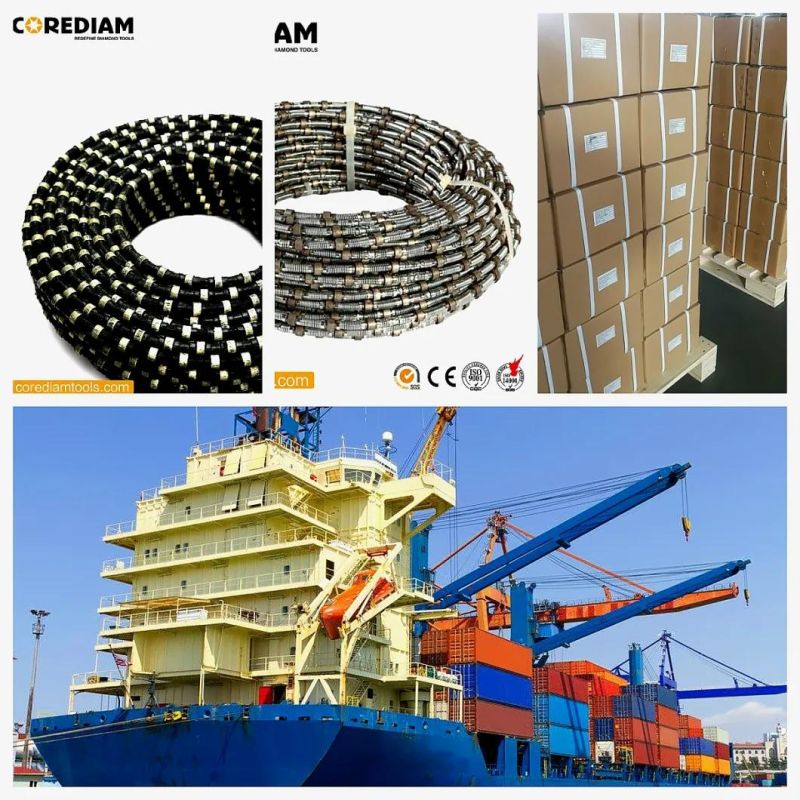 All Size Rubber Fixing Reinforced Concrete Diamond Wire Saw in Your Request/Diamond Tool/Diamond Wire Saw