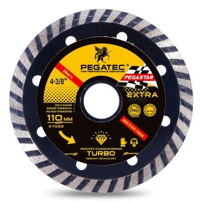 110mm Concrete Cutter Blade Diamond Turbo Cutting Wheels