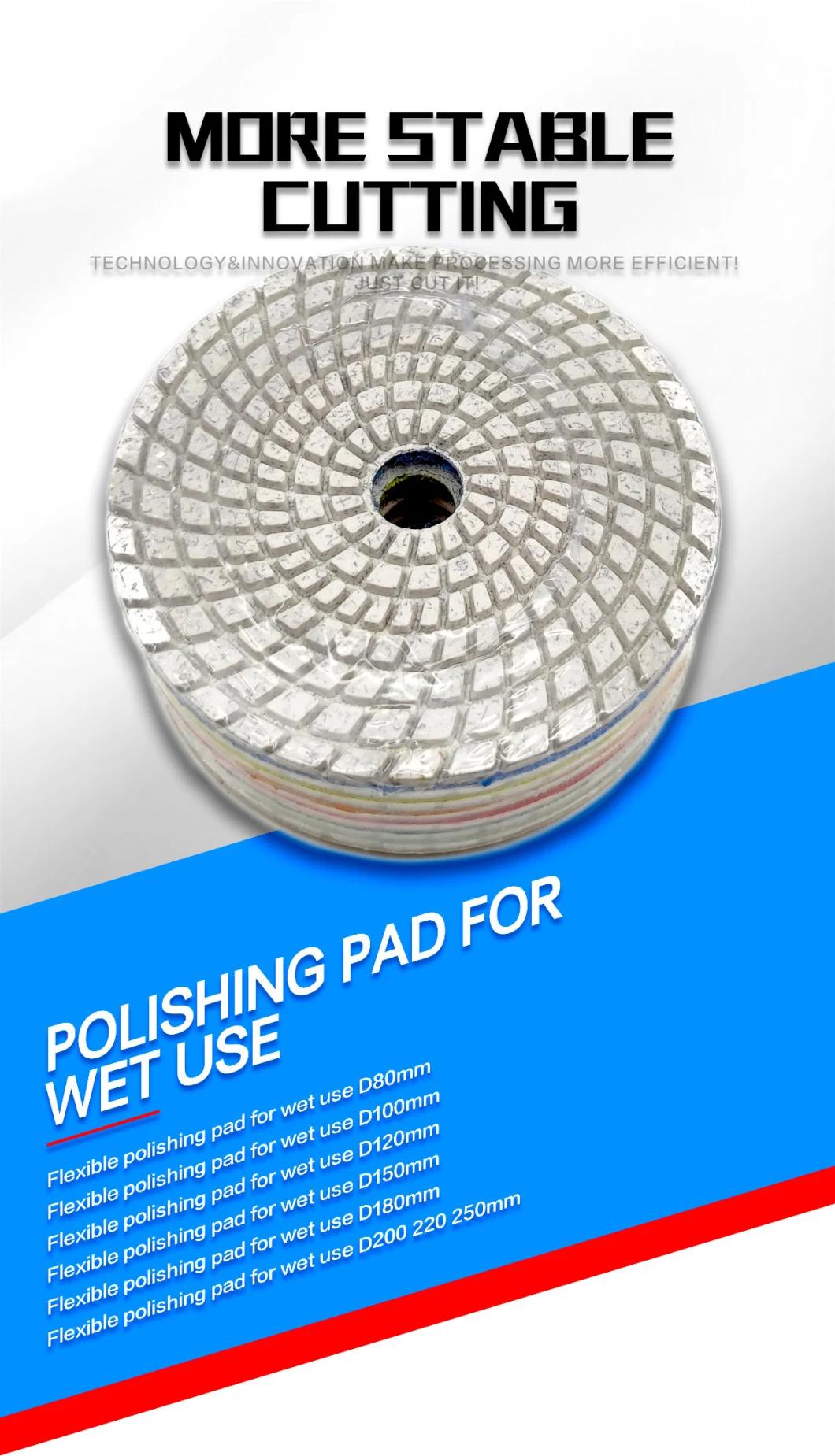 3 Steps Wet Polishing Pads Abrasives and Sandpaper for Polishing Granite Slab