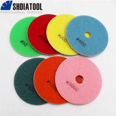 4&quot; White Bond Polishing Pads for Marble &amp; Granite